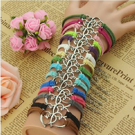 Simple Charm Bracelet Jewelry, Wholesale Couples Colors Pretty Charms Bracelets Jewellery For ...